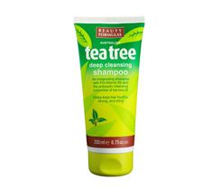 Beauty Formulas Tea Tree szampon do włosów przetłuszczających się oczyszczający 200 ml