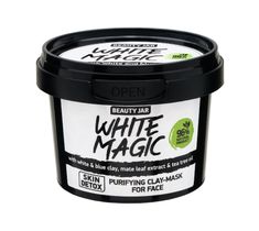 Beauty Jar White Magic oczyszczająca maska do twarzy z wyciągiem z liści mate (120 ml)