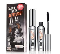 Benefit Lashes With Altitude Travel Set zestaw wydłużający tusz do rzęs Black (2x8.5 g)