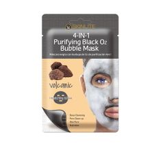 SKINLITE 4-in-1 Purifying Black O2 Bubble Mask – maska bąbelkująca w płachcie Lawa (1 szt.))