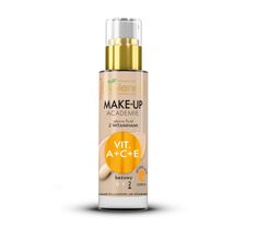 Bielenda Make-Up Academie płynny fluid z witaminami A + C + E 2 Beżowy (30 ml)