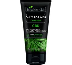 Bielenda Cannabis pasta do mycia twarzy 3w1 CBD Only For Men (150 g)
