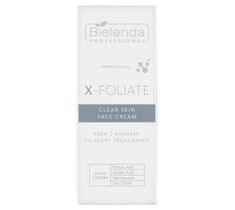 Bielenda Professional X- Foliate Clear Skin krem z kwasami do skóry trądzikowej (50 ml)