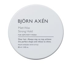 Björn Axén Matt Wax Strong Hold matujący wosk do włosów 80ml