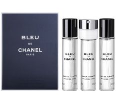 Bleu de Chanel Pour Homme zestaw woda toaletowa spray + wkłady 3x20ml