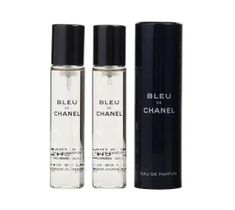 Bleu de Chanel twist and spray woda perfumowana spray z wymiennym wkładem (3 x 20 ml)