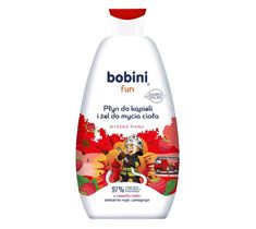 Bobini Fun płyn do kąpieli i żel do mycia ciała o zapachu malin (500 ml)