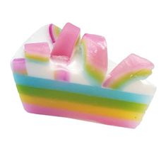 Bomb Cosmetics Raspberry Rainbow Soap Cake mydło glicerynowe (140 g)