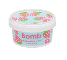 Bomb Cosmetics Strawberry & Cream Prefect Body Butter masło do ciała Truskawka & Śmietana (200 ml)