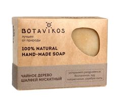 Botavikos mydło ręcznie robione 100% naturalne Drzewo Herbaciane Szałwia Muszkatołowa (100 g)