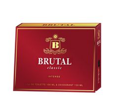 Brutal Classic Intense zestaw prezentowy (woda toaletowa 100 ml + dezodorant spray 150 ml)