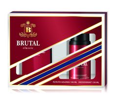 Brutal Classic zestaw prezentowy (płyn po goleniu 100 ml + dezodorant spray 150 ml)