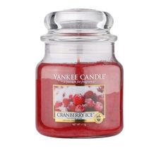 Yankee Candle Świeca zapachowa średni słój Cranberry Ice 411g