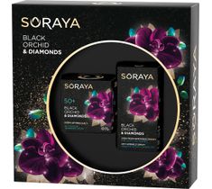Soraya – Black Orchid & Diamonds zestaw liftingujący krem do twarzy na dzień i na noc 50+ 50ml + krem przeciwzmarszczkowy pod oczy i na powieki 15ml (1 szt.)