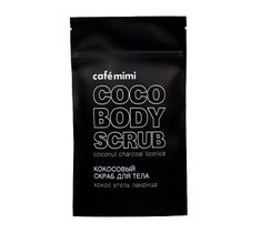 Cafe Mimi Coco Body Scrub kokosowy peeling do ciała Węgiel i Lukrecja (150 g)