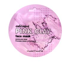 Cafe Mimi Maseczka do twarzy Różowa glinka i Róża (10 ml)