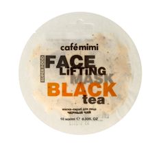 Cafe Mimi Maseczka-scrub do twarzy Czarna herbata i trawa cytrynowa (10 ml)