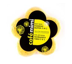 Cafe Mimi Piankowa gąbka z żelem pod prysznic 2w1 Yellow Blossom (60 g)