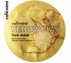 Cafe Mimi Maseczka do twarzy Żółta glinka i brzoskwinia (10 ml)