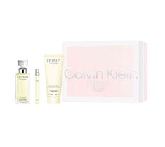 Calvin Klein Eternity For Women zestaw woda perfumowana spray 100ml + woda perfumowana spray 100ml + balsam do ciała 200ml (1 szt.)