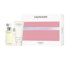 Calvin Klein Eternity Woman zestaw prezentowy woda perfumowana spray 100 ml + balsam do ciała 200 ml + woda perfumowana spray 10 ml