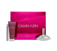 Calvin Klein Euphoria zestaw woda perfumowana spray 50ml + balsam do ciała 100ml + woda perfumowana spray 10ml