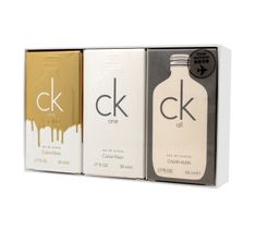 Calvin Klein Travel Exclusive zestaw CK One Gold woda toaletowa 50ml + CK One woda toaletowa 50ml + CK All woda toaletowa 50ml (3 szt.)