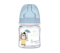 Canpol Babies EasyStart butelka szeroka antykolkowa Bonjour Paris Niebieska 120ml