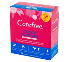 Carefree Cotton Flexiform Wkładki higieniczne Unscented-bezzapachowe 1 op. - 56 szt.