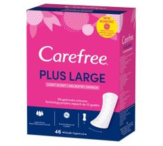 Carefree – Plus Large Wkładki higieniczne Light Scent - delikatny zapach (1op.- 46 szt.)