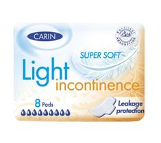 Carin Light Incontinence wkładki na nietrzymanie moczu Super Soft (8 szt.)