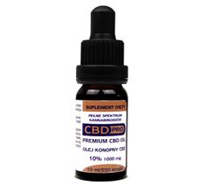 CBD Pro Olej konopny 10% 1000mg suplement diety w kroplach (10 ml)