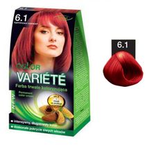 Chantal Variete Color Permanent Color Cream farba trwale koloryzująca 6.1 Karminowa Czerwień 50g