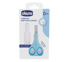 Chicco Baby Nail Scissors nożyczki z osłonką 0m+ Niebieskie