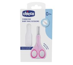 Chicco Baby Nail Scissors nożyczki z osłonką - 0m+ różowe