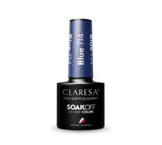 Claresa Soak Off UV/LED Blue lakier hybrydowy 714 (5 g)