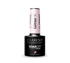 Claresa Soak Off UV/LED Glitter lakier hybrydowy 11 (5 g)