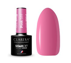 Claresa Soak Off UV/LED Pink lakier hybrydowy 519 (5 g)