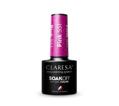 Claresa Soak Off UV/LED Pink lakier hybrydowy 551 (5 g)