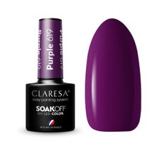 Claresa Soak Off UV/LED Purple lakier hybrydowy 619 (5 g)