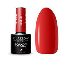 Claresa Soak Off UV/LED Red lakier hybrydowy 412 (5 g)