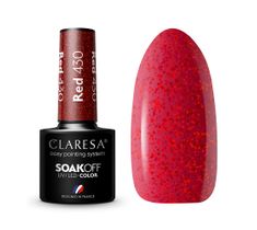 Claresa Soak Off UV/LED Red lakier hybrydowy 430 (5 g)