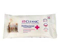Cleanic – Antibacterial Travel Pack chusteczki odświeżające z płynem antybakteryjnym (40 szt.)