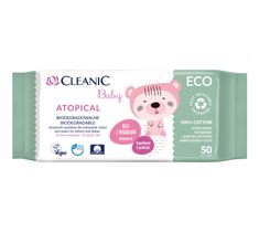 Cleanic Baby ECO Atopical chusteczki dla niemowląt i dzieci (50 szt.)