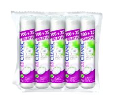 Cleanic Płatki kosmetyczne Pure Effect Okrągłe 5 x 125 szt