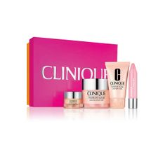 Clinique zestaw prezentowy Moisture Favourites All About Eyes (7 ml) + Moisture Surge Extended Thirst Relief (50 ml) + Overnight Mask (30 ml) + Chubby Stick Baby Tint Lip Balm 03 Budding Blossom (1,2 g)
