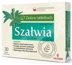 Colfarm Zioła w Tabletkach Szałwia suplement diety 30 tabletek