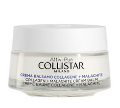 Collistar Attivi Puri Collagen + Malachite Cream Balm przeciwzmarszczkowy krem-balsam do twarzy z kolagenem i malachitem 50ml