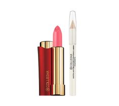 Collistar Rossetto Lipstick zestaw pomadka do ust 39 Begonia 4ml + Transparent Lip Pencil kredka do ust