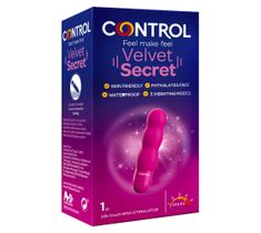 Control Velvet Secret ministymulator do stref intymnych o ergonomicznym kształcie